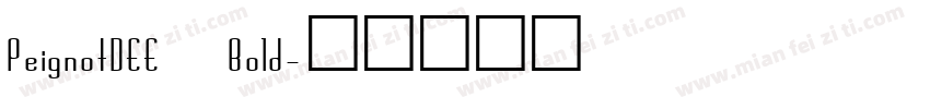 PeignotDEE Bold字体转换
